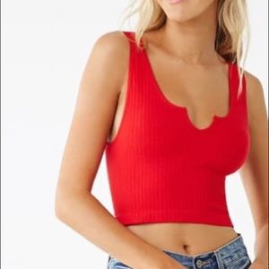 Red Crop Top